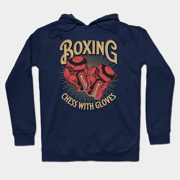 Boxing Hoodie by Delicious Art